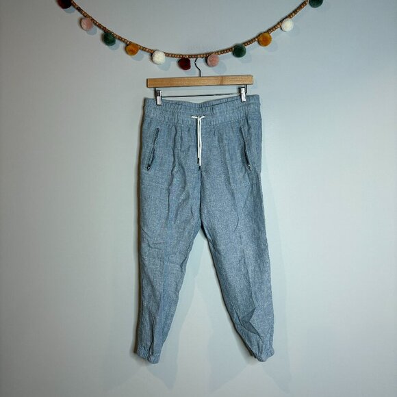 Athleta Cabo Linen Jogger in Chambray Blue - Picture 2 of 6